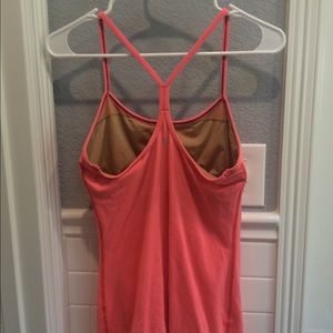 Lululemon Power Y Tank in coral